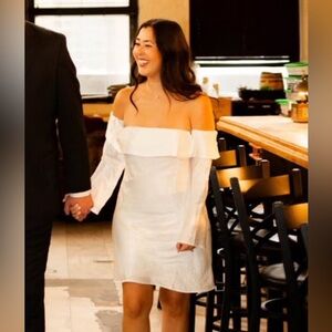 Abercrombie off shoulder mini dress